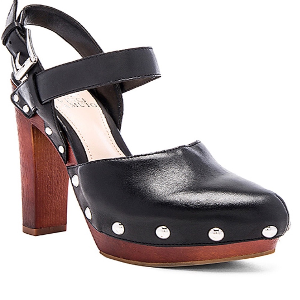 Vince Camuto “ELRIC” Black Platform & Silver Studs